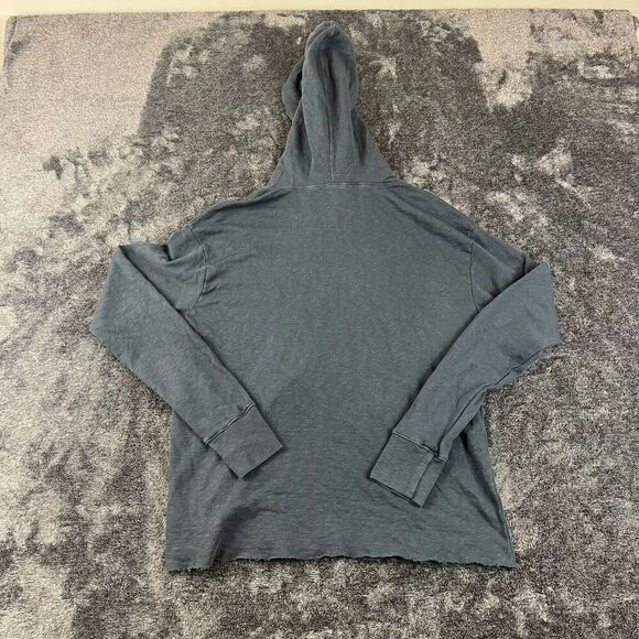 James Perse Pullover Hoodie Sweatshirt Supima Cotton Lightweight Raw Hem 1 NWT - Picture 9 of 11